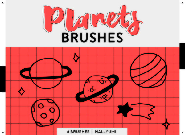 Planets Photoshop Brushes