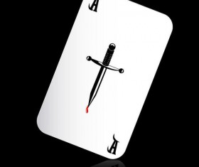 Playing cards illustration vector material 02