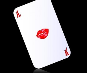 Playing cards illustration vector material 03