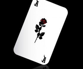 Playing cards illustration vector material 04