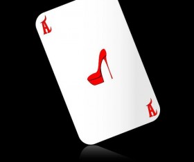 Playing cards illustration vector material 05