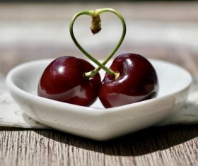 Pretty red cherry Stock Photo