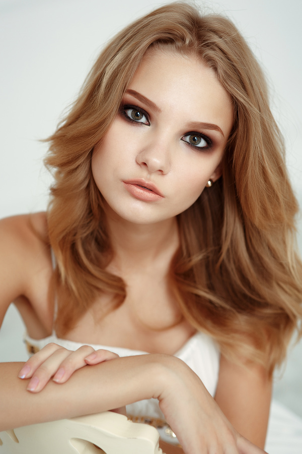 Pure and beautiful young girl Stock Photo 02