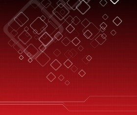 Red background with white square vectors
