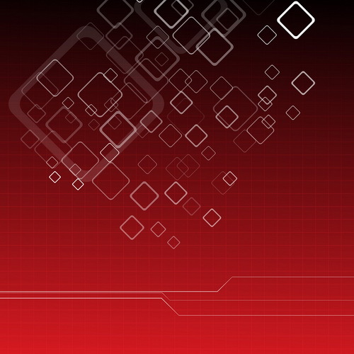 Red background with white square vectors