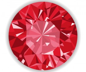 Red diamond illustration vector