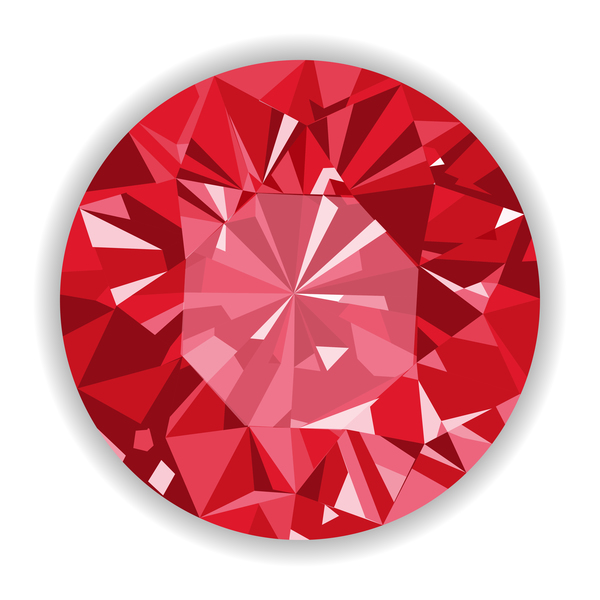 Red diamond illustration vector