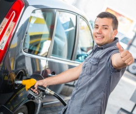 Refueling driver Stock Photo 01