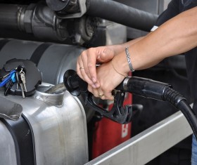 Refueling driver Stock Photo 02