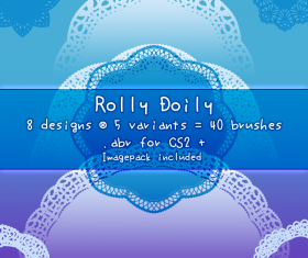 Rolly Doily Phptoshop Brushes