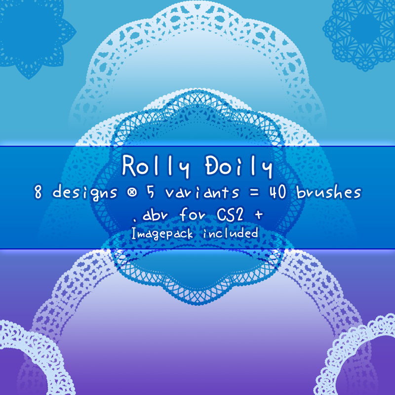 Rolly Doily Phptoshop Brushes