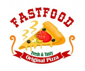 Set of fast food labels design vectors 15