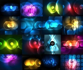 Set of light background vectors