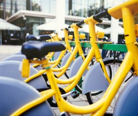 Shared bicycle Stock Photo