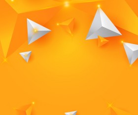 Shiny stars light with triangle abstract background vector 01