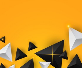Shiny stars light with triangle abstract background vector 12