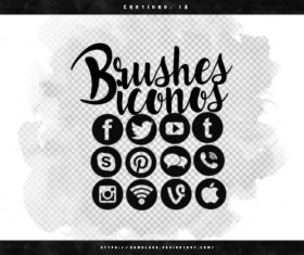 Social Media Photoshop Brushes