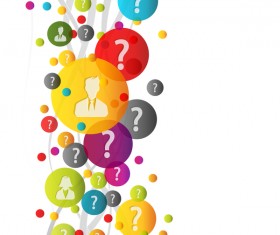 Social concept business template design vector 02