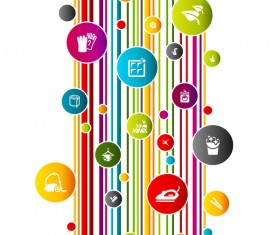 Social concept business template design vector 03