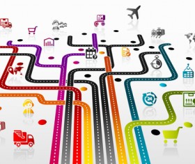 Social concept business template design vector 04