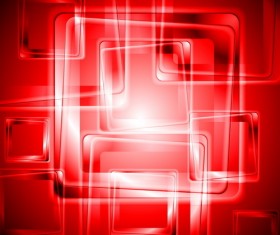 Squre with red abstract background vector