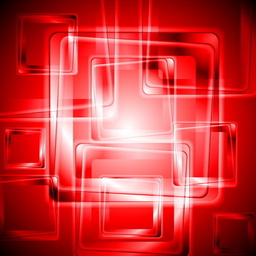 Squre with red abstract background vector