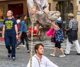 Street art performances Stock Photo 08