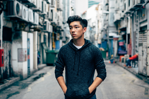 Stylish young asian man Stock Photo