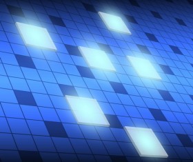 Tech template with mosaic background vector