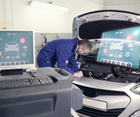Technical vehicle maintenance Stock Photo 01
