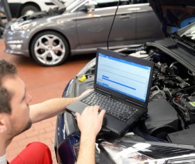 Technical vehicle maintenance Stock Photo 02