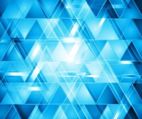 Triangle blue background vector material