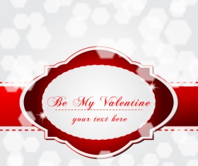 Valentine day with blurs background vector