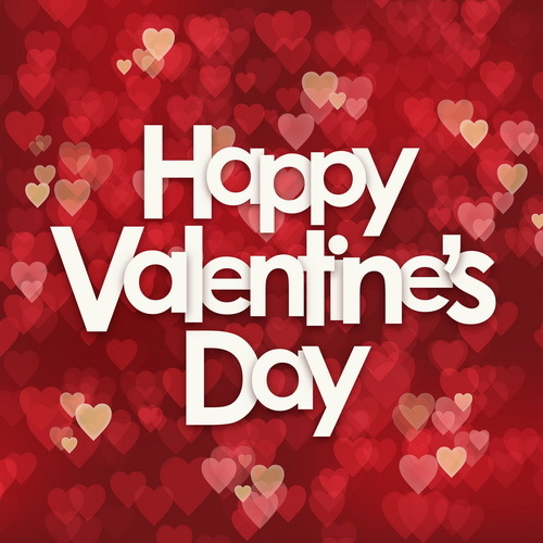 Valentine heart blurs background vector