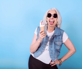 Various Funny expressions woman Stock Photo 08