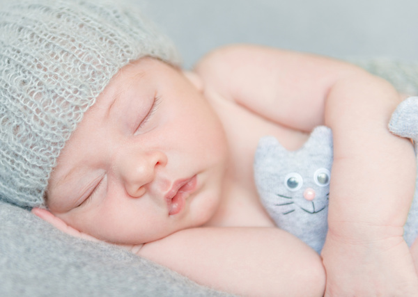 Various sleeping position cute baby Stock Photo 01