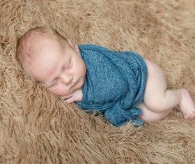 Various sleeping position cute baby Stock Photo 03