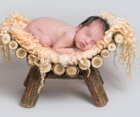 Various sleeping position cute baby Stock Photo 07
