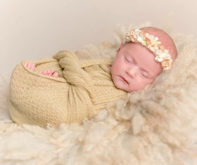 Various sleeping position cute baby Stock Photo 08