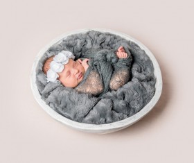 Various sleeping position cute baby Stock Photo 11