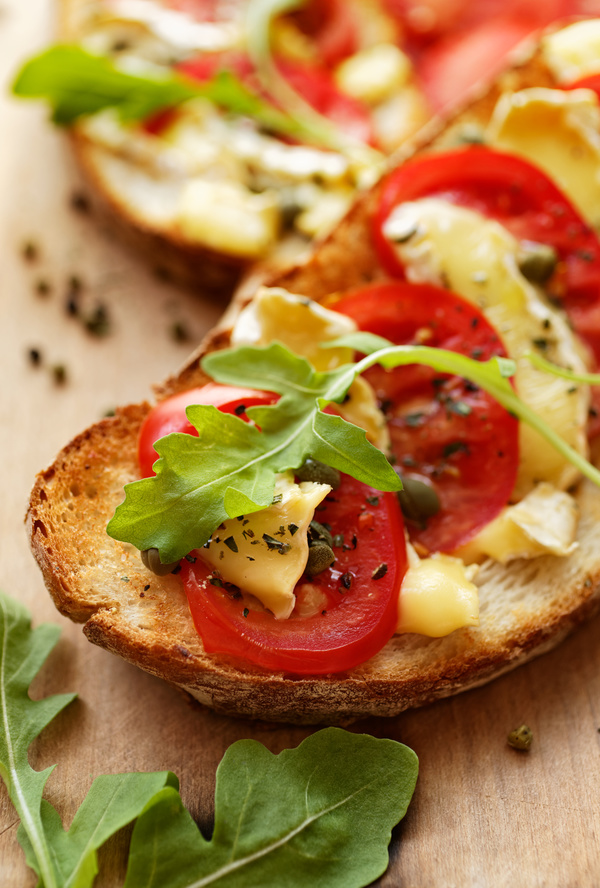 Vegetable cheese sandwich Stock Photo