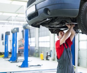 Vehicle chassis maintenance Stock Photo 02