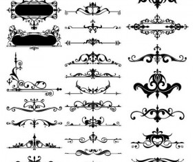 Vintage borders ornament design vector