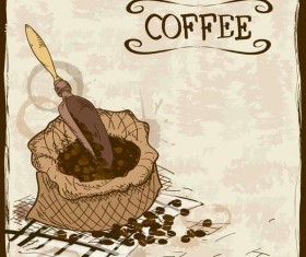 Vintage coffee poster template design vector 01