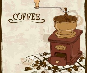 Vintage coffee poster template design vector 06