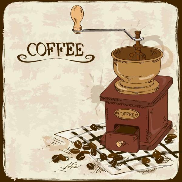 Vintage coffee poster template design vector 06
