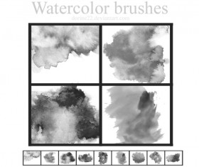 Watercolor Effect Photoshop Brushes