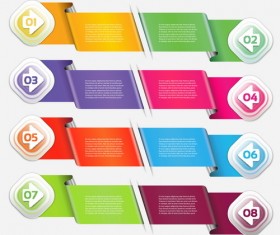 Wave banner with option infographic vector