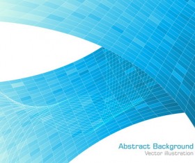 Wavy abstract blue background art vector