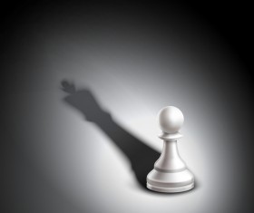 White chess pieces background design vector